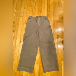 SPANX Women’s XLT NEW Smoke Stretch Twill Cropped Wide Leg Pull On Pant